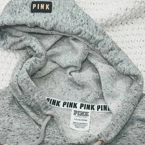 Pink crop hoodie size small - Picture 6 of 6